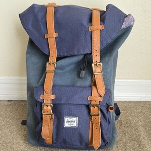 Herschel Supply Company Blue and Brown Backpack